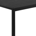 thumbnail image 4 of Benjara Fifi 71" Outdoor Dining Table- Polyresin Top- Black Aluminum Frame, 4 of 9