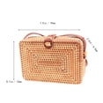 thumbnail image 4 of Pawsdot 1Pack Women Rattan Bag Brown Trendy Rattan Handbag Casual Use Women Party, 4 of 5