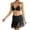 Black, variant on Huowey Hand Crocheted Women 2PCS Set Patchwork Fringe Bikini Tops And Skirt Outfit Resort Swim Wear Honeymoon Cruise Trendy Wear