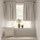 thumbnail image 2 of Cortinas Jinchan Lino 61x61 cm con Ojales para Barras 2 Paneles Gris Beige, 2 of 9
