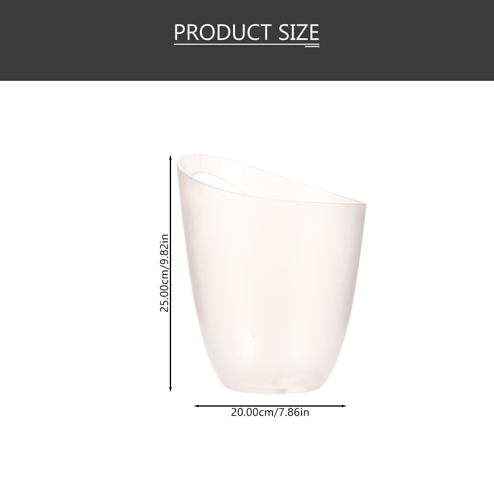 Clear Beverage Tube Acrylic Champagne Bucket Clear Bucket for Champagne