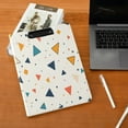 thumbnail image 5 of FORMRS A4 Clipboard Folder with Pen Holder Horizontal Foldable School Office Binder, Beige Simple Shapes, 5 of 9