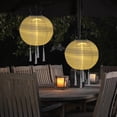 thumbnail image 3 of Eyfqtcs Linterna Solar Led De 12 Pulgadas, Impermeable, Para Colgar Al Aire Libre, Luz De Globo (Blanco), 3 of 9
