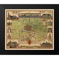 thumbnail image 2 of Visscher 14x12 Black Modern Framed Museum Art Print Titled - Antwerp Area Belgium Benelux - Visscher 1624, 2 of 5