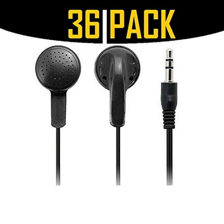 Wholesale Earbuds Bulk Headphones Everyday Earphones Bundle 36 Pack Lots in-Ear Perfect for iPhone, Android, MP3 Player (Best Music Player For Headphones Android)