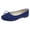 Royal Blue_020, variant on Domuza Womens Bowknot Ballet Flats Pointy Toe Casual Flat Shoes Suede Dressy Wear to Work Slip-Ons Moccasins Loafers summer Army Green 7(EU-38)