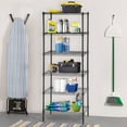 thumbnail image 3 of FDW 6-Tier Adjustable Wire Shelving,with One 6-Tier Shelf or Two 3-Tier Shelf(Black, 13" D x 23" W x 59" H), 3 of 6