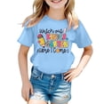 thumbnail image 4 of Bobifish Toddler Girls T Shirt Short Sleeve Casual Cartoon Graphic Print O-Neck Tee School Spring Summer Children Girls Shirt, 4 of 4