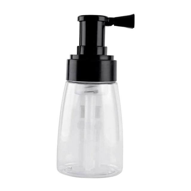 BELOVING Bouteille Vaporisateur de Poudre pour Barbier Contenant de Vaporisateur pour Cheveux Portable Souffleur de Poudre Vide Couvercle Noir