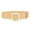 Beige, variant on Prolriy Belts for Women, Women Solid Woven Elastic Casual Summer Belt Stretch Belt with Wooden Buckle Womens Belt Army Green One Size