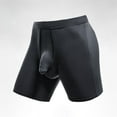 thumbnail image 2 of COM1950s Briefs For Men, Men Comfortable Solid Extended Sport Separate Breathable Briefs, 2 of 3