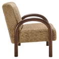 thumbnail image 6 of Lunet Faux Shearling Accent Armchair in Sand, 6 of 9
