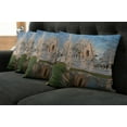 thumbnail image 2 of Ambesonne East Throw Pillow Cover 4 Pack, Ornate Northern Palace, 20", White Green Blue, 2 of 6