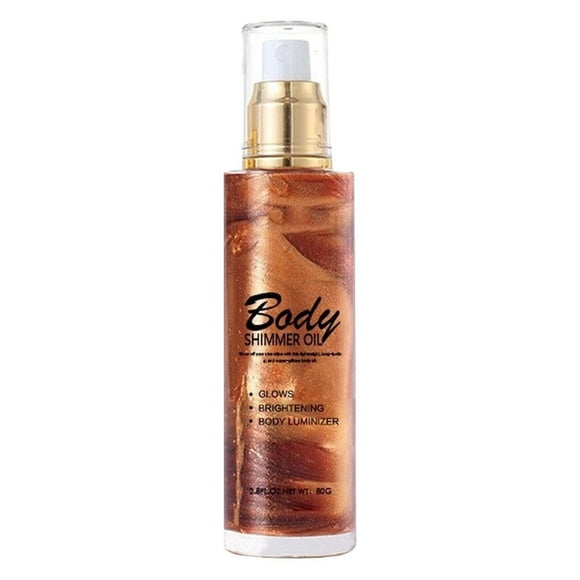 Body Shimmer Oil Body Oil Highlighting Liquid Illuminate Glow Oil Body Luminizer Natural Moisturizing Texture Smooth And Body Moisturizer For Dry Skin 40ml