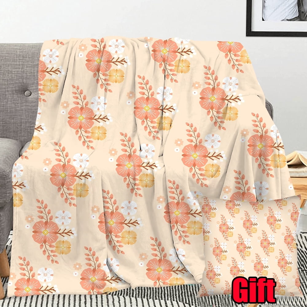 Bohemian Retro Bed Blanket With Pillowcases For Couch Sofa Office 3D