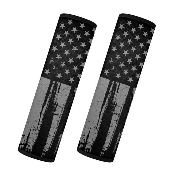 Yuyamidu American Flag Seat Belt Cover for Car SUV Sedan Truck Non-Slip Auto Seatbelt Cover Accessories 2 Pcs Soft Flannel Seat Belt Shoulder Strap Covers