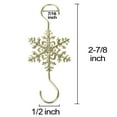 thumbnail image 3 of Muka 60Pcs Christmas Ornaments Hooks, Silver Snowflake Hanger for Christmas Halloween Decoration, 3 of 6
