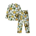 thumbnail image 2 of Bingfone Men'S Pajama Set 2 Piece Loungewear Pjs, Long Sleeve With Pajama Pants-Bees And Flower, 2 of 9