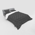 thumbnail image 3 of Ambesonne Geometric Bedding Set 3 Pcs, Stripy Flooring Motif, Twin XL, Black Grey and White, 3 of 3