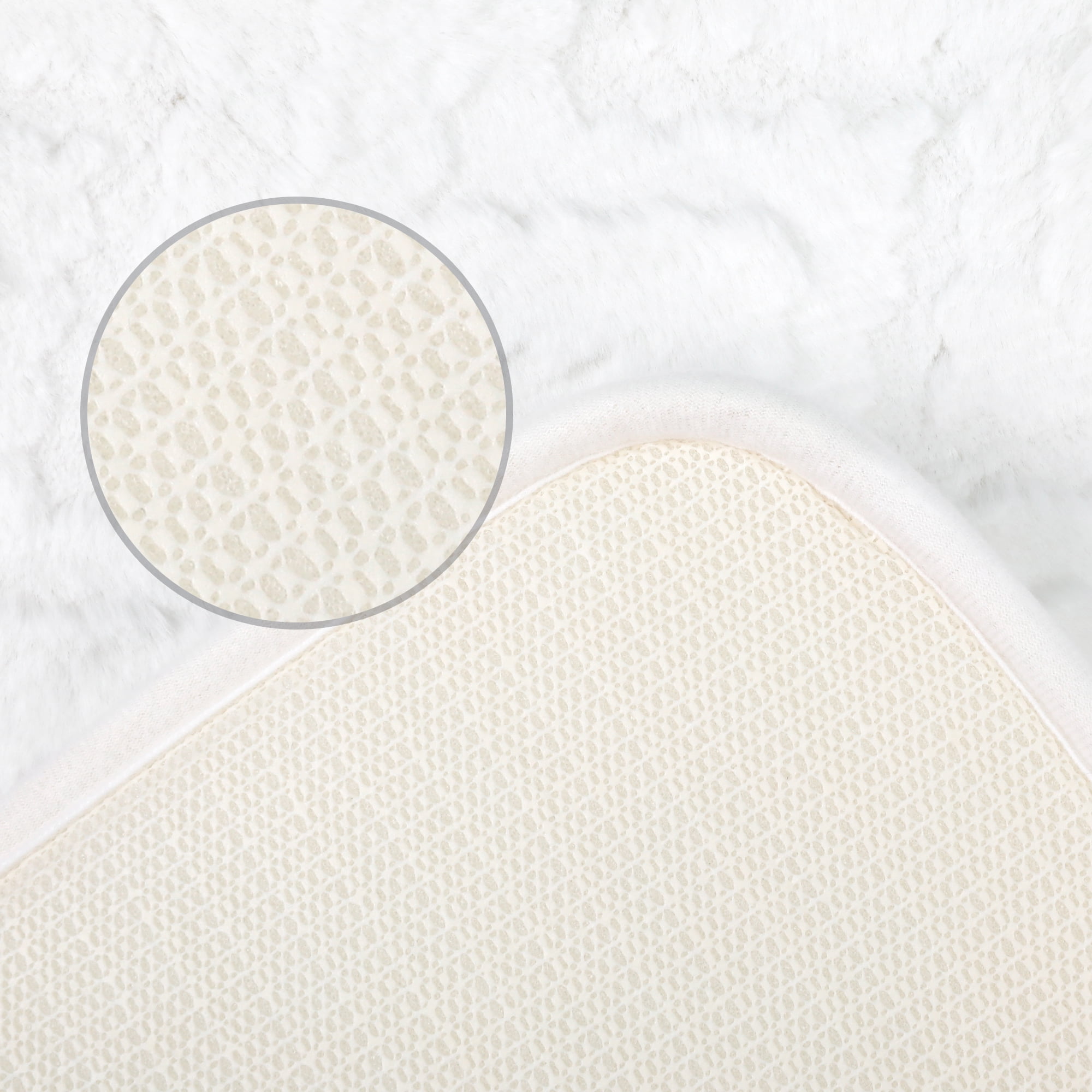 Unique Bargains Bath Mat Absorbent Non-Slip Backing Quick Dry Bath Rugs Beige 16" x 24"