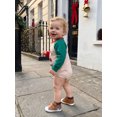 thumbnail image 5 of RUINIXCW Baby Christmas Sweatshirt Romper Embroidered Raglan Long Sleeve Bodysuit, 5 of 8