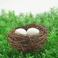 thumbnail image 6 of Ludlz 12/10/8/6 cm Artificial Bird Nest Birdhouses Garden Nature Art Craft Wedding Home Decoration - Vine Bird Nest House Home Decoration Craft Photo Prop Ornament, 6 of 6