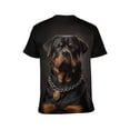 thumbnail image 2 of LAOLIUSN Men's Rottweiler 3D All Over Print T-Shirt, Realistic Dog Graphic Performance Tee, Stretch Breathable Quick Dry Short Sleeve Top, 3XL, 2 of 7