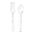 thumbnail image 3 of Great Value Plastic Everyday Clear Fork and Spoon Combo, 120 Count, 3 of 9