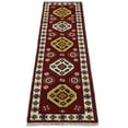 thumbnail image 5 of Hand Knotted Antique Kazak Runner Red and Ivory Traditional Tribal Armenian Rug | KZA5, 5 of 7