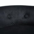 thumbnail image 6 of Neilson Slate Blue Velvet Vanity Stool - Nailhead Trim, Rolled Back,, 6 of 8