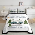 thumbnail image 1 of Erosebridal Happy Camping Bedding Toddler Comforter Set, RV Car Down Comforter, Rustic Farmhouse Decor, Reversible 2-Piece, 1 of 7