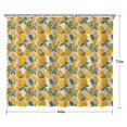 thumbnail image 5 of Yellow Lemon Fruit Flowers Pink Pattern Shower Curtain 84"x72" ,Bathroom Decorative Shower Curtains Set with 12 Hooks,Modern Waterproof Washable Shower Curtain, 5 of 6