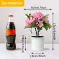 thumbnail image 3 of Artificial Flowers Plants - Set of 4 Silk Hydrangea Flowers in Plastic Pot for Wedding Party Home Office Table Desk Decoration (4 Colors), 3 of 5