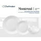 thumbnail image 2 of Vajilla Moderna De Opal Vidrio Templado Chefmaker Alta Resistencia Modelo Montreal De 12 Piezas Para 4 Personas Color Blanco, 2 of 2
