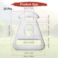 thumbnail image 3 of Uxcell Pieza Triangular de Acero Inoxidable [10PCS] - Uso de Triángulo para Camping y Senderismo, 3 of 6