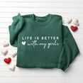 thumbnail image 4 of Busydd Valentines Tops for Women Trendy Comfy Love Heart Sweatshirt for Women Casual Long Sleeve, 4 of 6