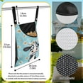 thumbnail image 6 of ZIATUBLE Daisy Cow Clothespin Bag Holder Washable Hanging Clothespin Bag with Large Opening Hanging Pantry Organizer for Storage Bags Easy to Clean Clothes Pin Hanging Bag, 6 of 7