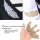 thumbnail image 5 of 5 uds hojas patrón diamantes de imitación adhesivo DIY ropa teléfono decoración accesorios oro, 5 of 9