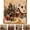 Cottage, variant on DIY Christmas Pearl Diamond Painting Art Kit with Frame, Christmas Pearl Beads Art Craft for Adults Beginner, Gemstone Diamond Dots Beads for Home Wall Decor, Healing Stress-Relieving (Snowman)