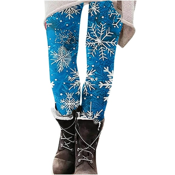 Cavosen Christmas Plus Size Leggings High Waisted Full Length Pants Printed Butt Lifting Tight Yoga Pants Buttery Soft Workout Pants