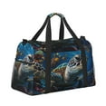 thumbnail image 2 of Easygdp Ocean Coral Turtle Bolsa de Gimnasio, Bolsa de Viaje Duffel, Bolsa de Fin de Semana con Compartimentos, Bolsa de Mano para Noche, 2 of 7
