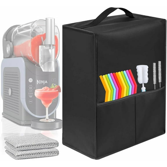 Slushie Machine Dust Cover, 16.3" x 7.3" x 18.3"Oxford-Material - Universal Dust Cover for Home Slush Machines, Durable Waterproof Fit Household Frozen Beverage & Smoothie Makers