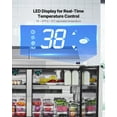 thumbnail image 6 of VEVOR 60"W Commercial Refrigerator, 15.4 Cu. Ft Sandwich Prep Refrigerated Table,Mega Top Food Prep Fridge with 24 Pans and Cutting Board,Stainless Steel Salad Prep Cooler for Restaurant,Food Truck, 6 of 9