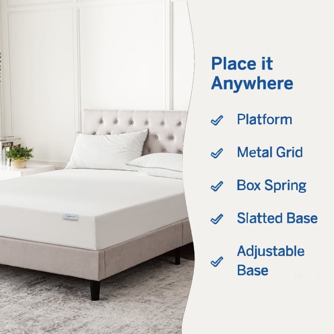 Mainstays 10” Medium Firm Memory Foam Mattress, Full