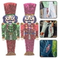 thumbnail image 4 of 3 parches adhesivos compactos con lentejuelas para ropa, con forma de cascanueces., 4 of 5