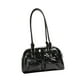 thumbnail image 5 of Bolso de hombro de piel sintética para mujer, bolso de mano con cremallera, elegante bolso para la axila. Negro, 5 of 9