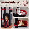 thumbnail image 4 of PAWZ Road 90.5-100.4" Floor to Ceiling Cat Tree Tower Adjustable Cat Tree for Cats Scratching Black, 4 of 8