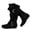 Black MF907, variant on Women's Extra Wide Calf Knee High Boots.