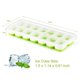 thumbnail image 3 of Fiudx Bandejas de Hielo, Bandeja Flexible para Hacer Cubitos, Hielo Moldeado con Tapa Apilable, Apto para Lavavajillas, Ideal para Bar En Casa, Ideal para Fiestas, Diseño Fresco En Azul y Blanco., 3 of 5
