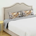 thumbnail image 5 of Haosy Satin Pillowcase for Hair and Skin Standard Cooling Silk Pillow Case with Envelope Closure Golden Light in Clouds 20"x40", 5 of 9